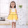 yellow cotton pinafore dress children